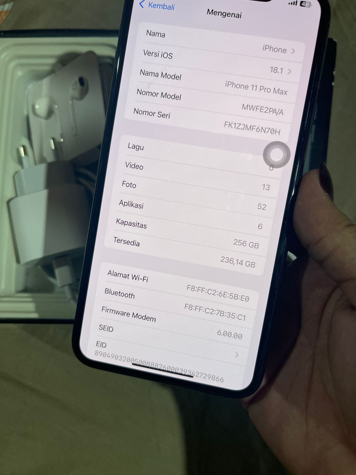 JUAL IPHONE 11 PROMAX 256GB iBOX FULLSET