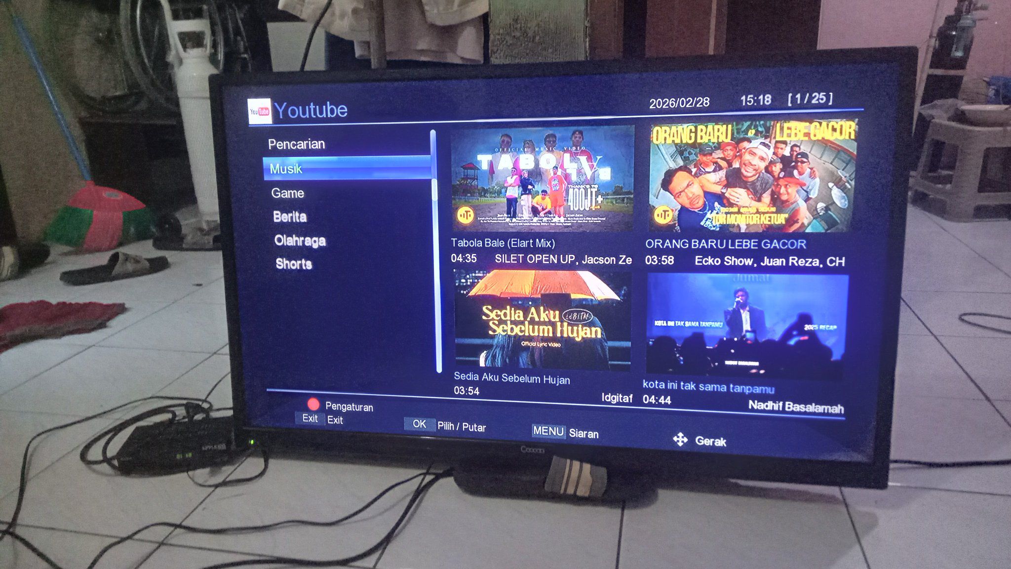 jual tv second