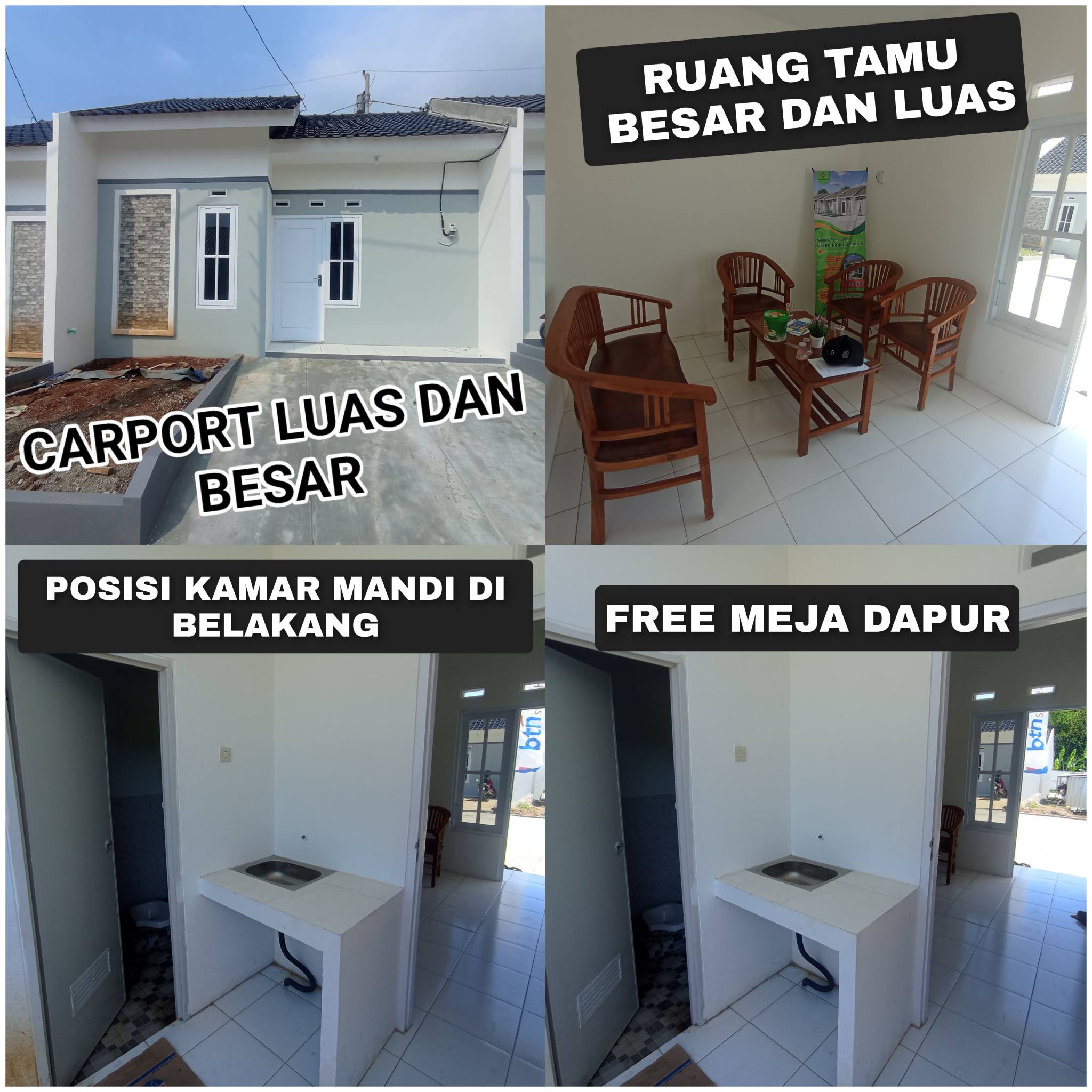 Promo Rumah Subsidi Type 32/60, Bangunan Lebih Lega & Siap Huni