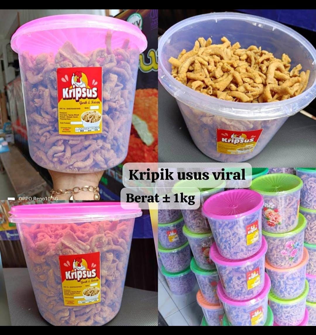 JUAL KRIPIK USUS VIRAL – GURIH, RENYAH & NAGIH! 🔥🍗