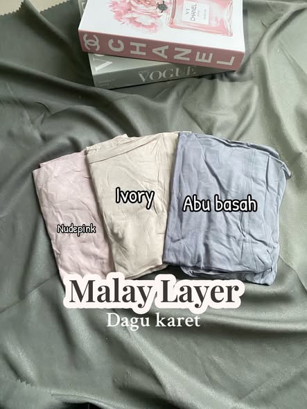Jual jilbab malay layer