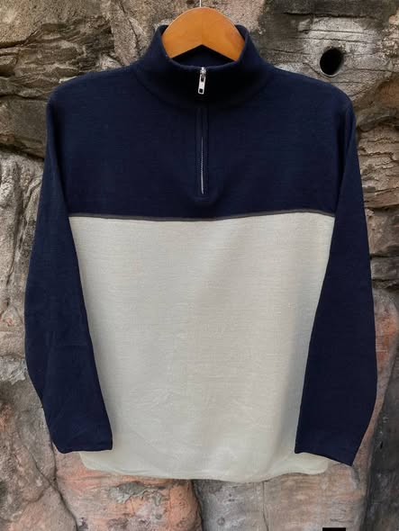 JUAL UNIQLO Half Zip Knitted Sweater