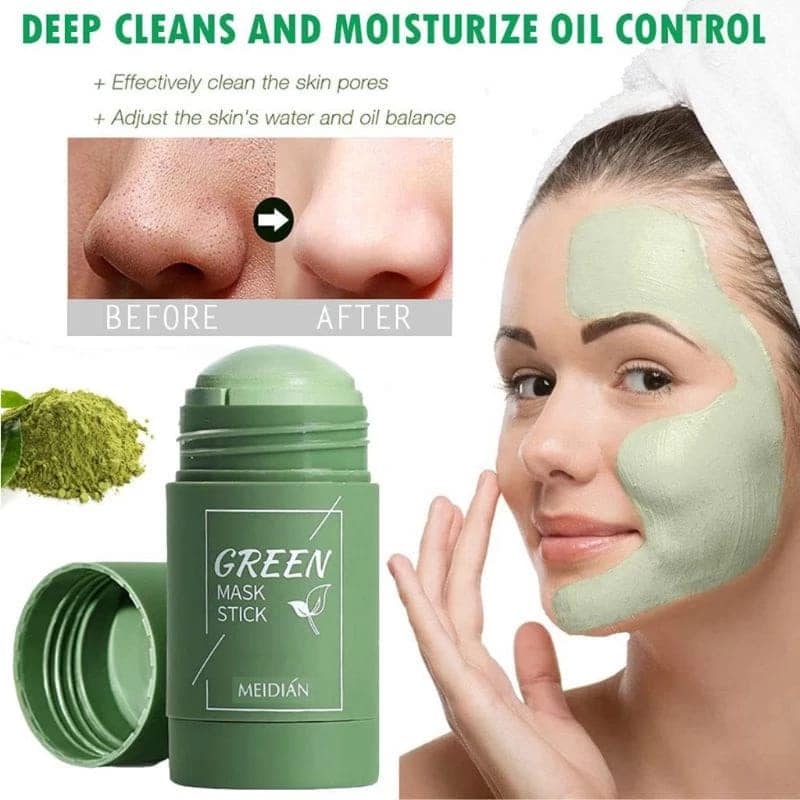 ✨ GREEN MASK STICK – SOLUSI WAJAH BERSIH & CERAH INSTAN! 🌿