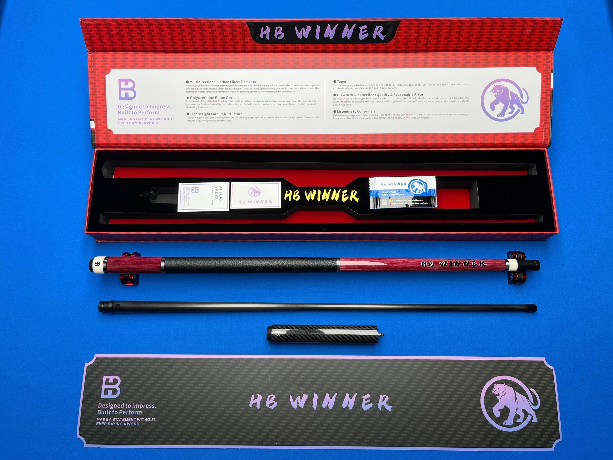 🔥 JUAL STIK BILLIARD CARBON HB Winner – PERFORMA PREMIUM! 🔥