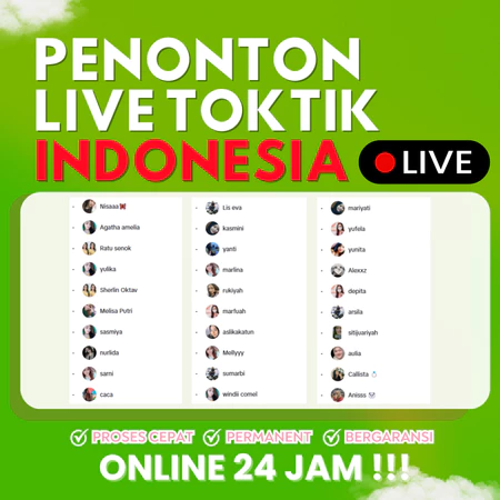 PENONTON LIVE TIKTOK INDONESIA Proses Cepat !!! - Online 24 Jam
