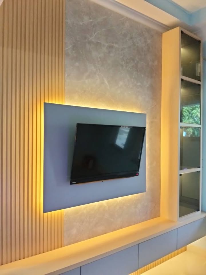 ✨ WALL PANEL TV MINIMALIS – ELEGAN, MODERN & BIKIN RUMAH NAIK KELAS! 🏡