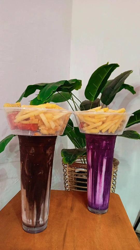 🥤 MINUMAN SEGAR VIRAL – MANIS, DINGIN, & TOPPING MELIMPAH! 💜✨