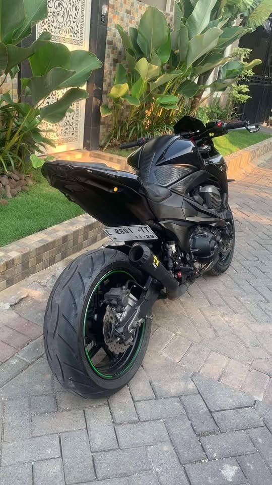 Kawasaki Z800 Hitam-Hijau (2014)