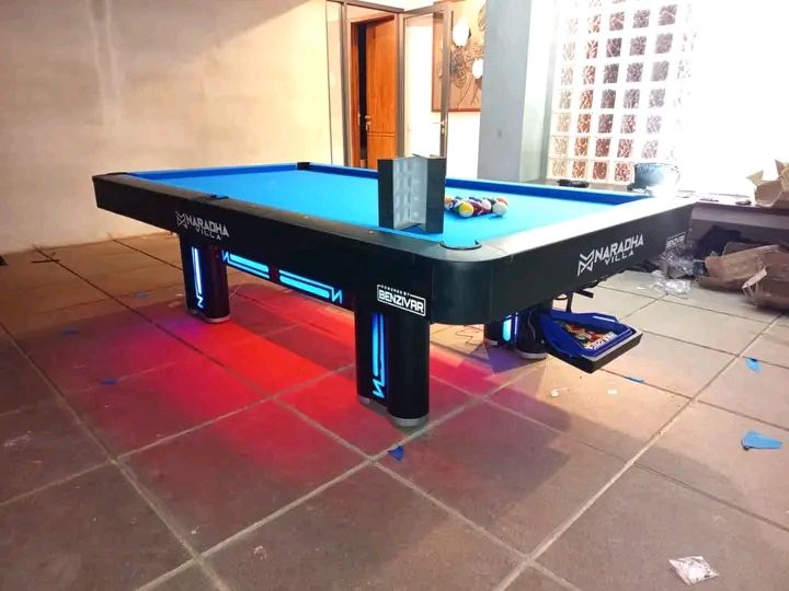 DIJUAL MEJA BILLIARD 9 FEET LED BARU – PETRUK PROMAX