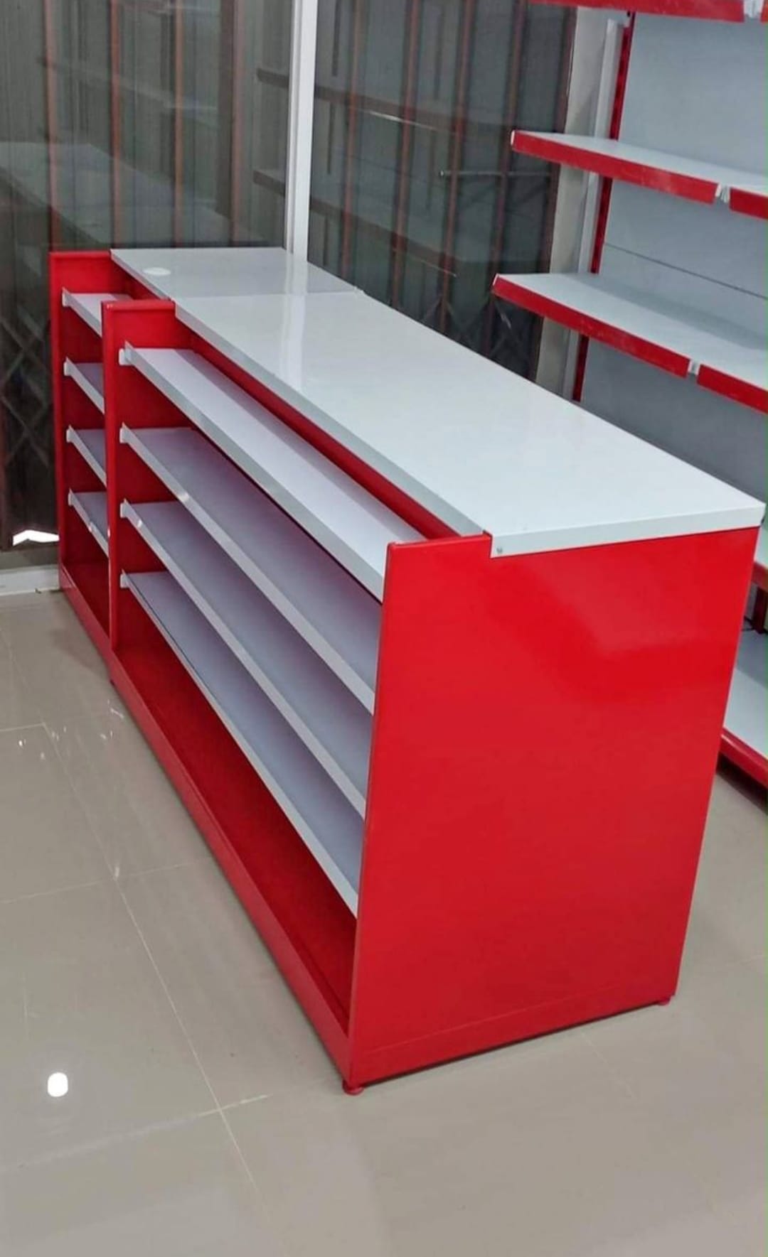 Meja Kasir + Rak Display Minimarket