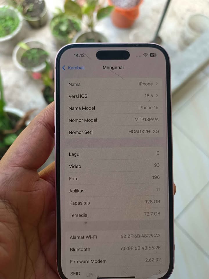 JUAL IPHONE 15 BASIC 128GB