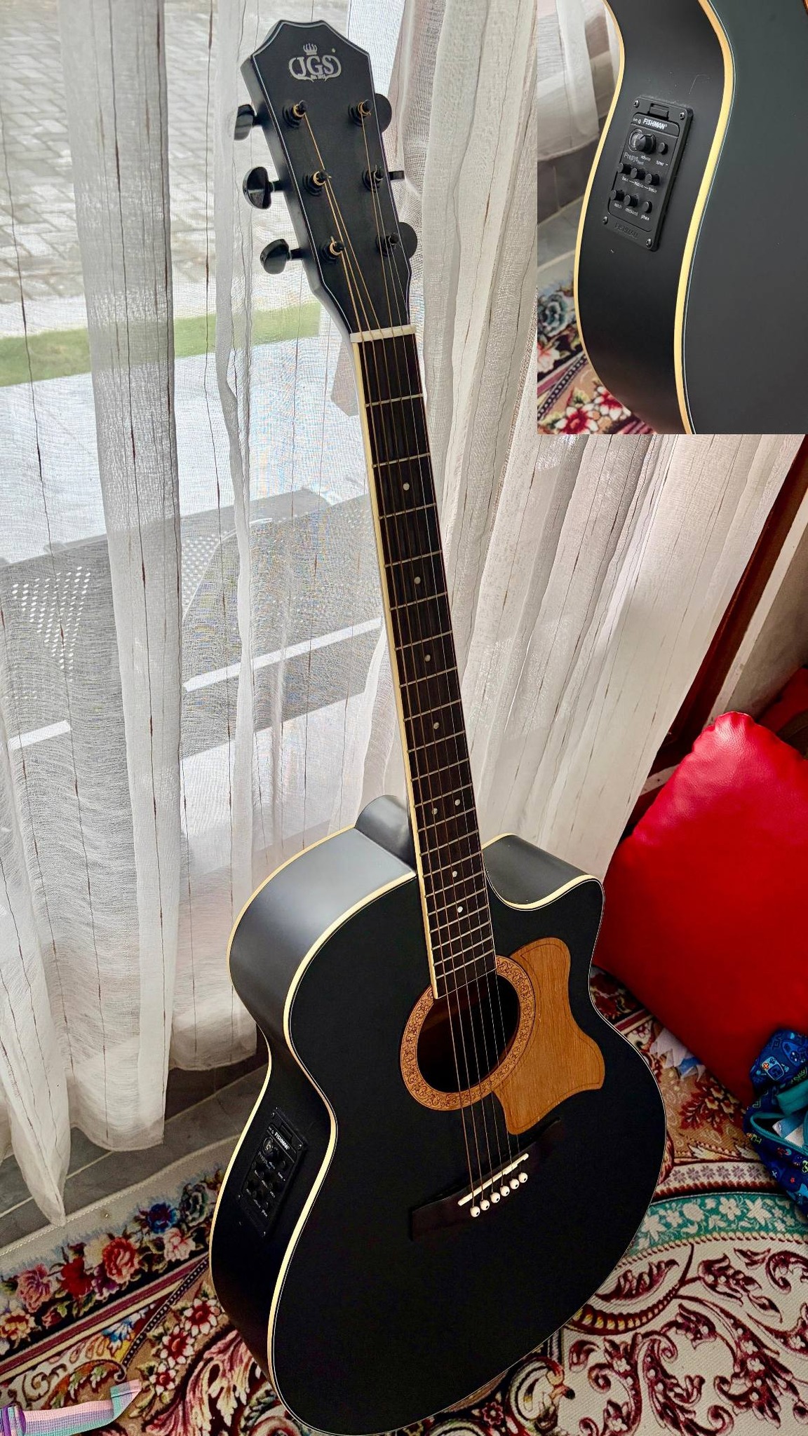 Dijual Gitar Akustik Elektrik JGS TR-1 – Mulus, Sound Mantap🎸