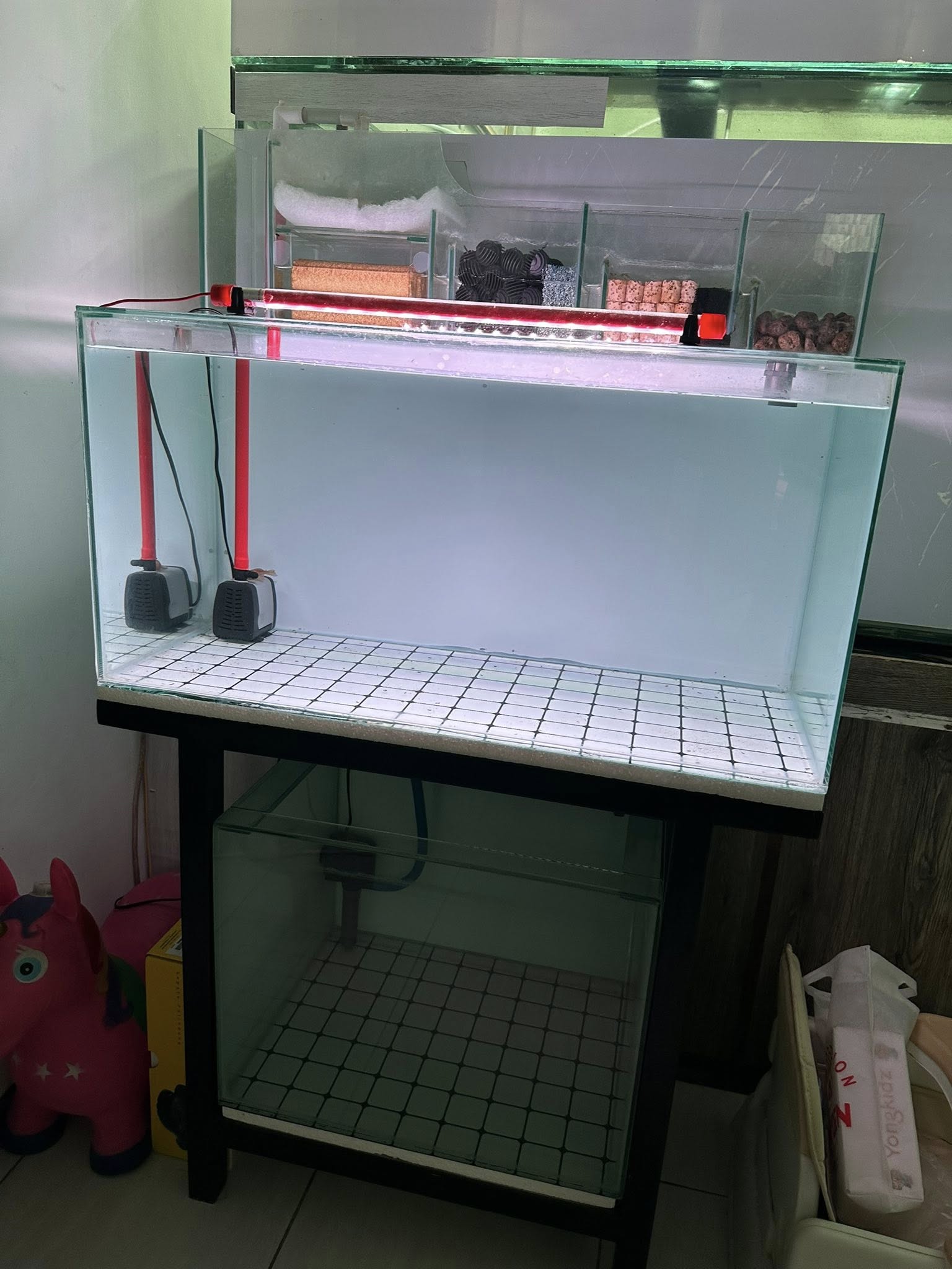 🐠 Dijual Set Akuarium 80×40×40 – Lengkap, Tinggal Isi Air!