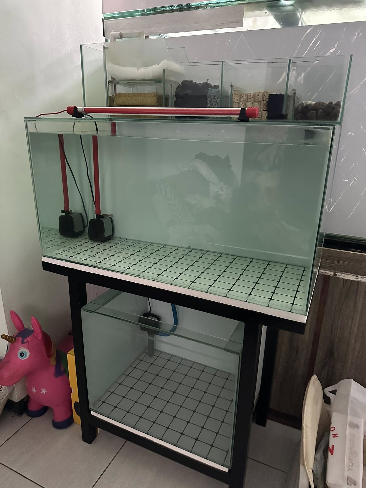 🐠 Dijual Set Akuarium 80×40×40 – Lengkap, Tinggal Isi Air!