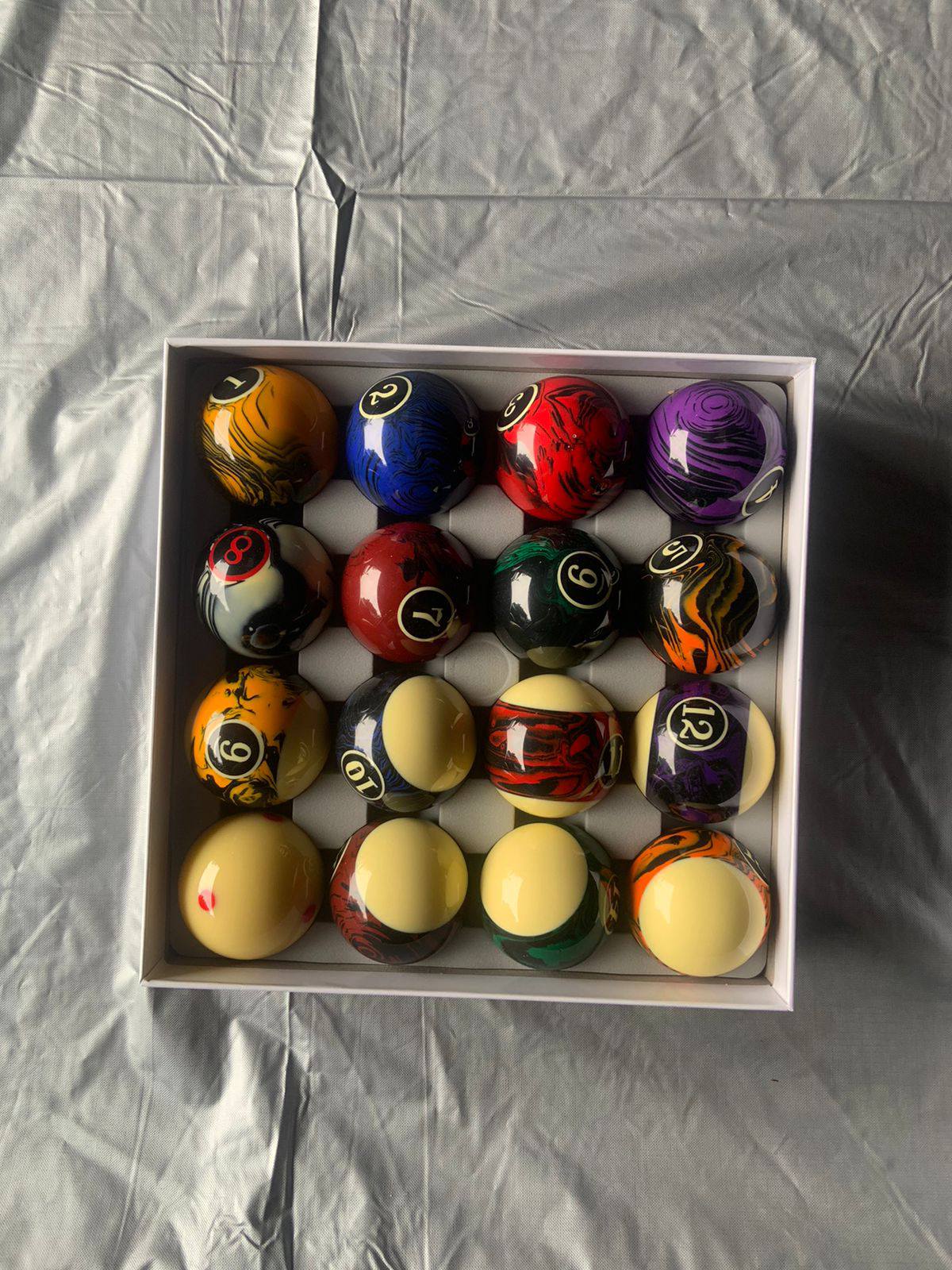 Ready Bola Biliar 9 Feet Baru – Marble Pro TV Cup Predator | Harga Terjangkau
