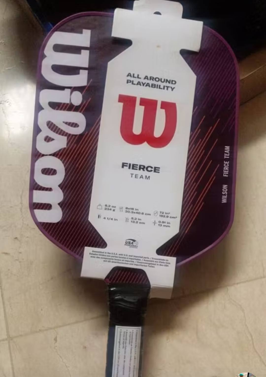 Wilson FIERCE PRO 13 / FIERCE TEAM Pickleball Paddle