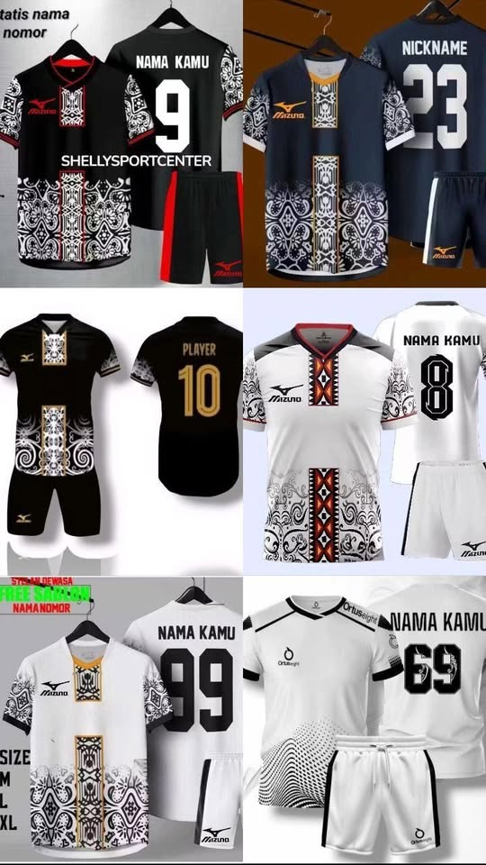 Baju Bola Set Celana – Gratis Sablon Nama & Nomor! ⚽