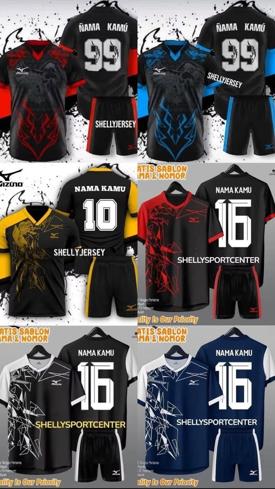 Baju Bola Set Celana – Gratis Sablon Nama & Nomor! ⚽