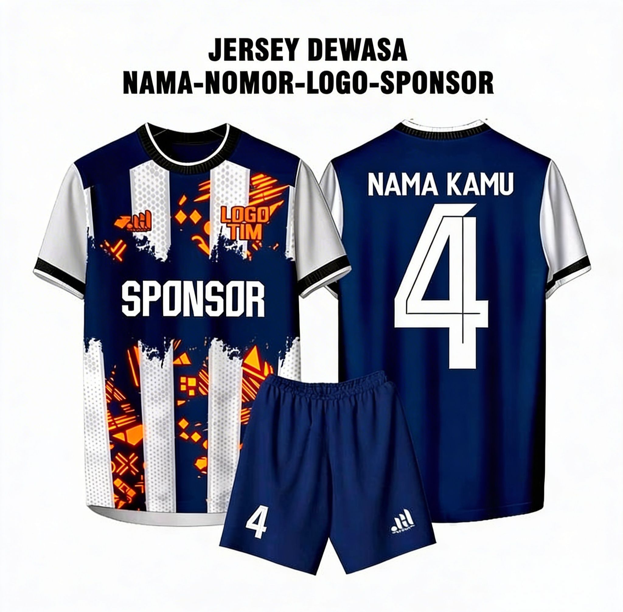 READY SETELAN BAJU BOLA & FUTSAL DEWASA – BISA REQUEST NAMA