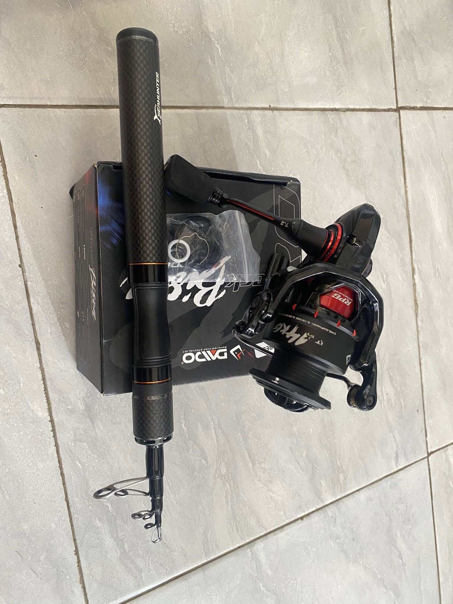Reel Daido Blackbison 2000 + Joran Seahunter Teleskopik 1.68M
