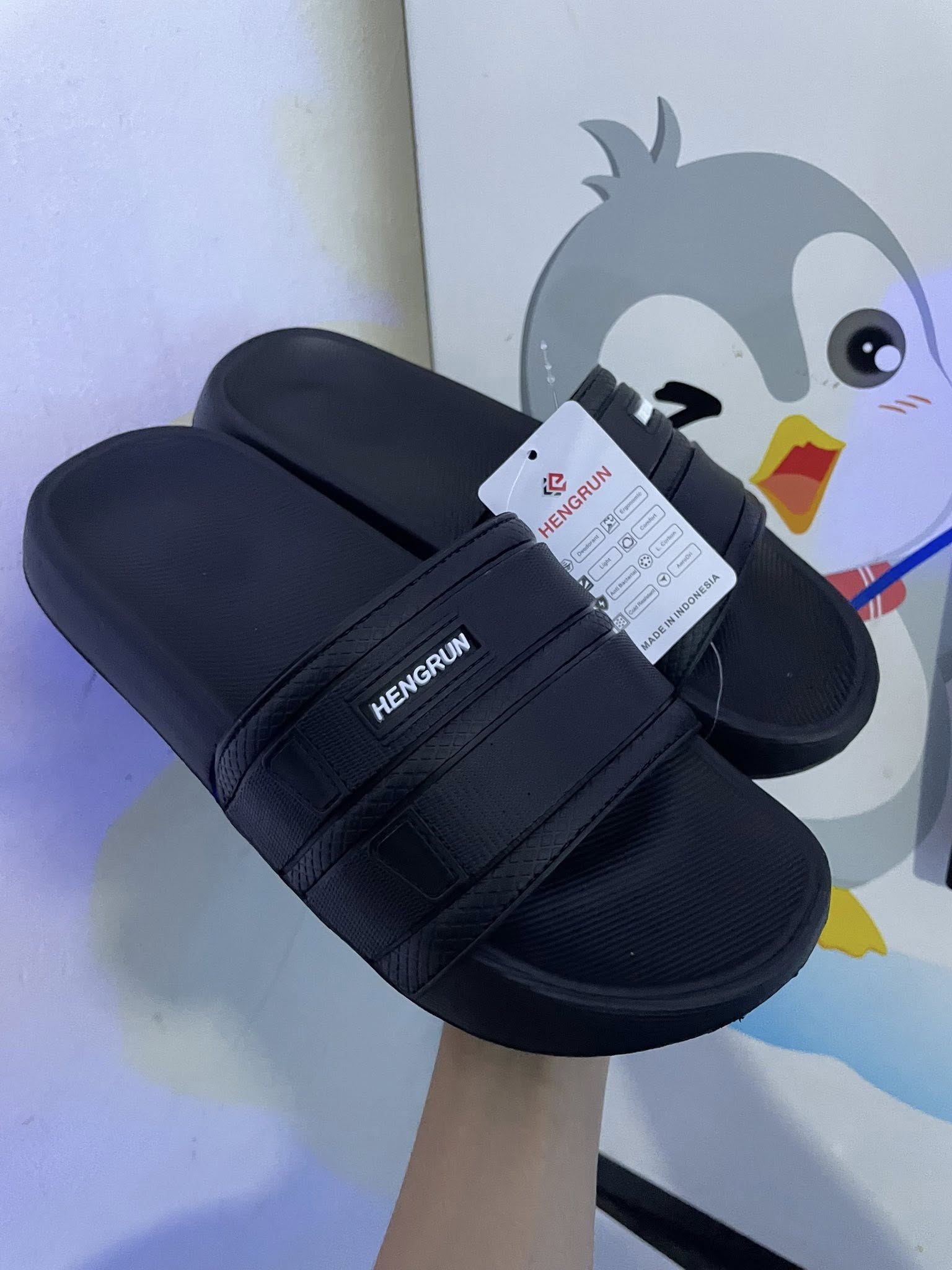SENDAL SLOP BARU – MATERIAL JOSS, KARET TEBAL & EMPUK! 🔥