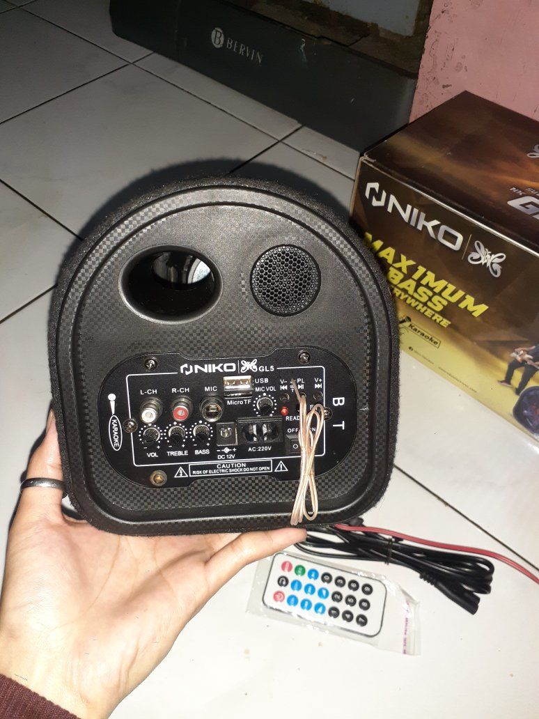 Manawi Gaduh! Speaker Bluetooth NIKO GL05 Fullset🔊