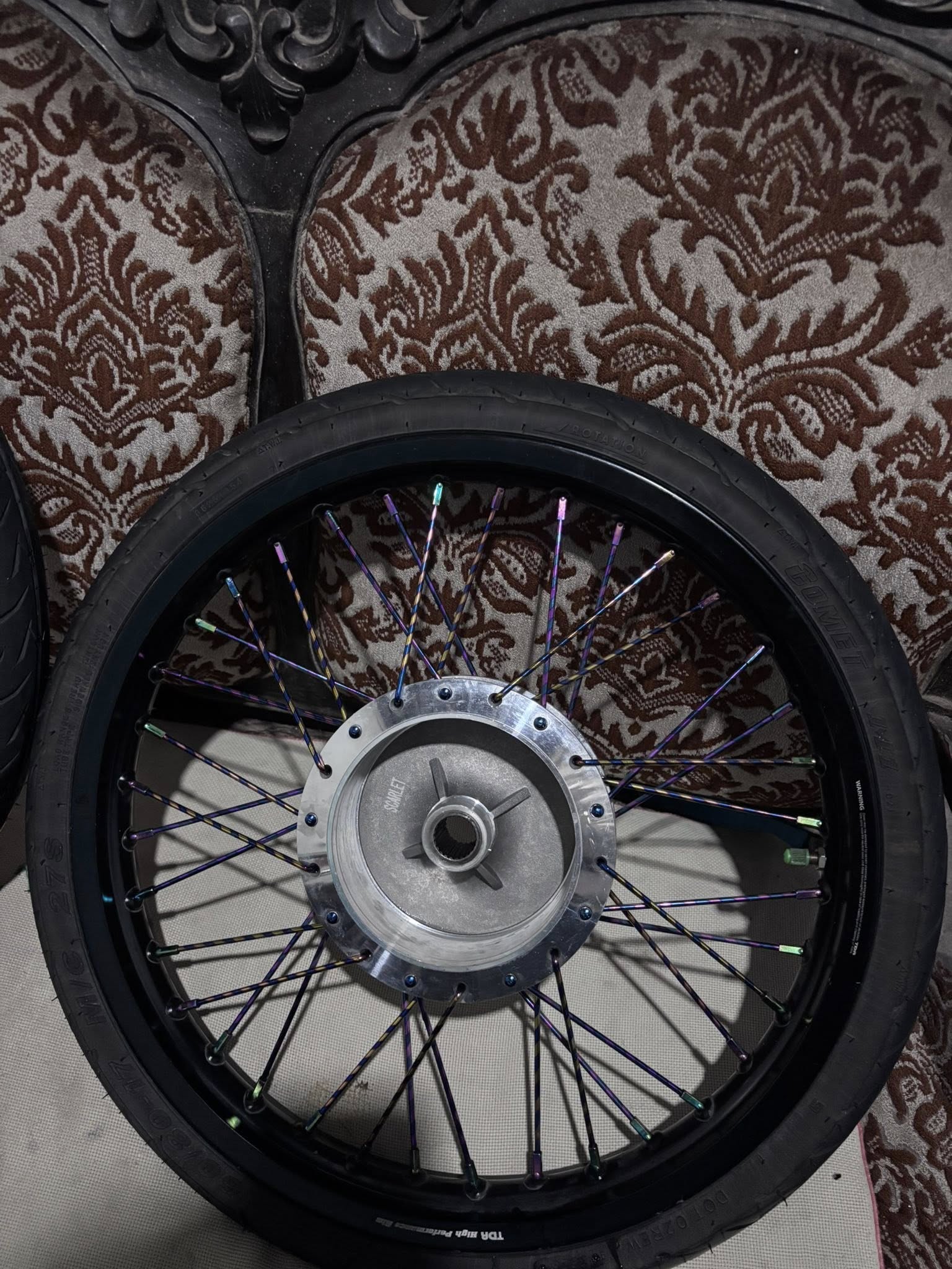 DIJUAL CEPAT SET VELG TDR HITAM LIKE NEW – SIAP PASANG PCX 🔥