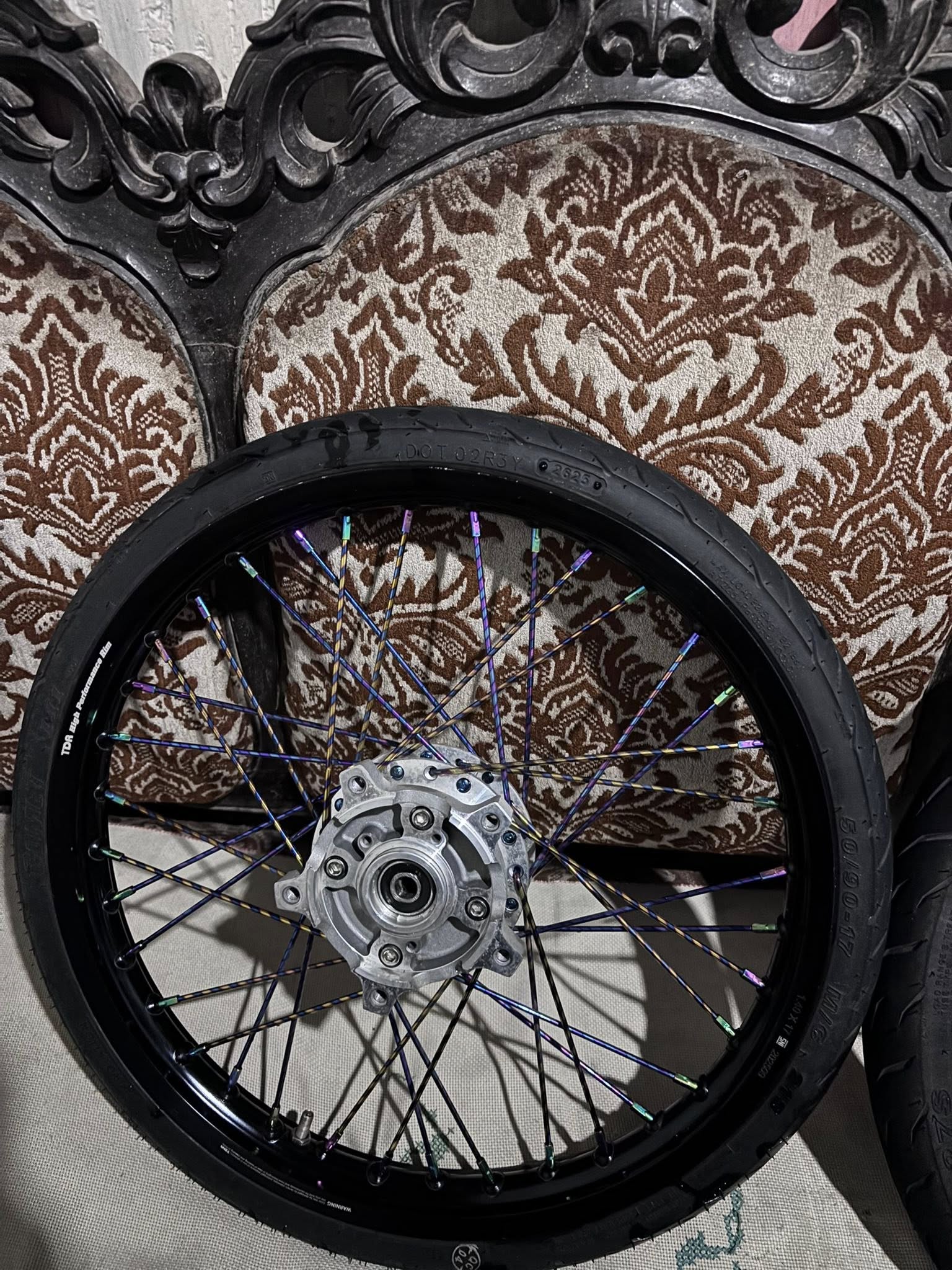 DIJUAL CEPAT SET VELG TDR HITAM LIKE NEW – SIAP PASANG PCX 🔥