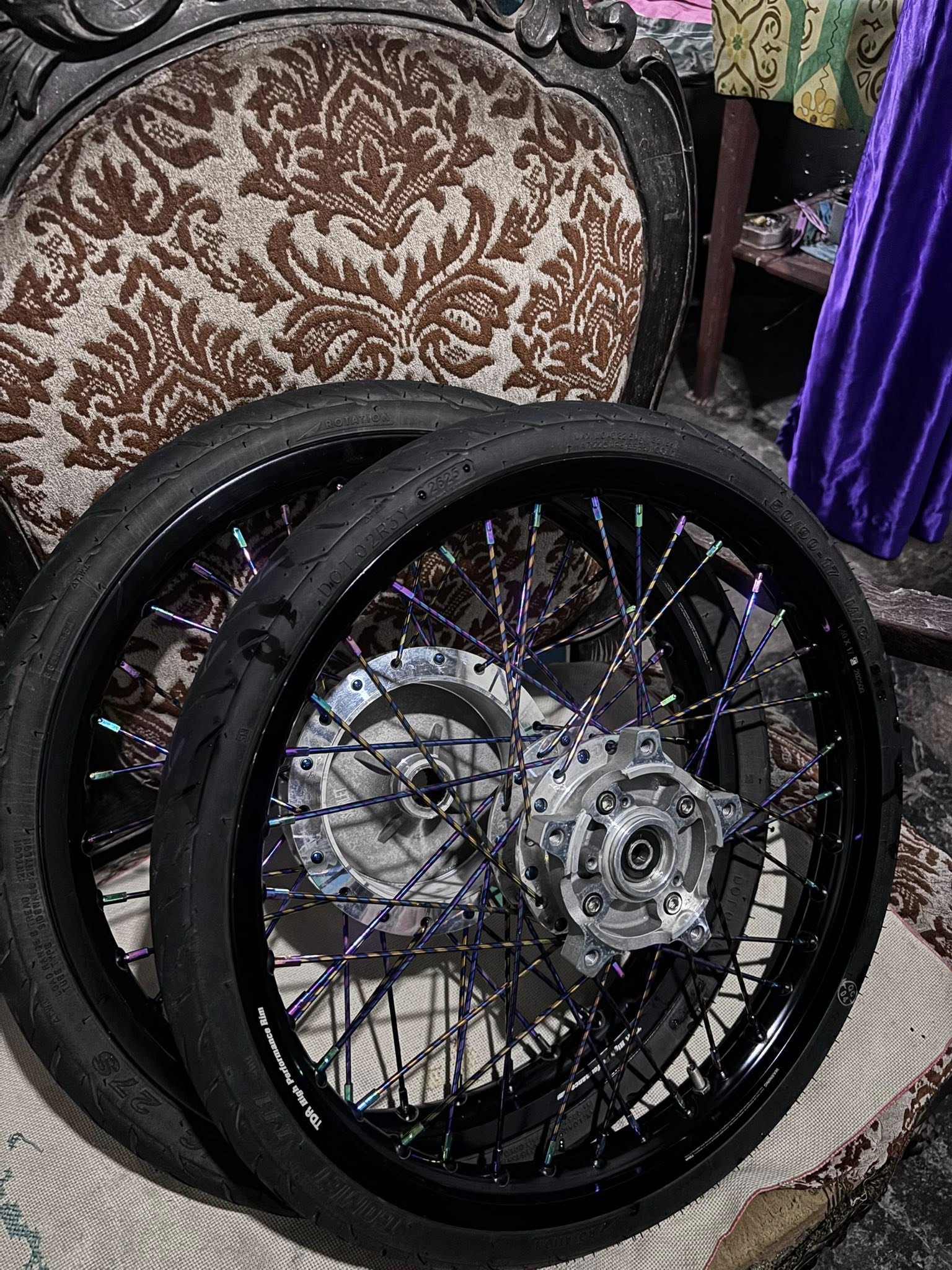 DIJUAL CEPAT SET VELG TDR HITAM LIKE NEW – SIAP PASANG PCX 🔥