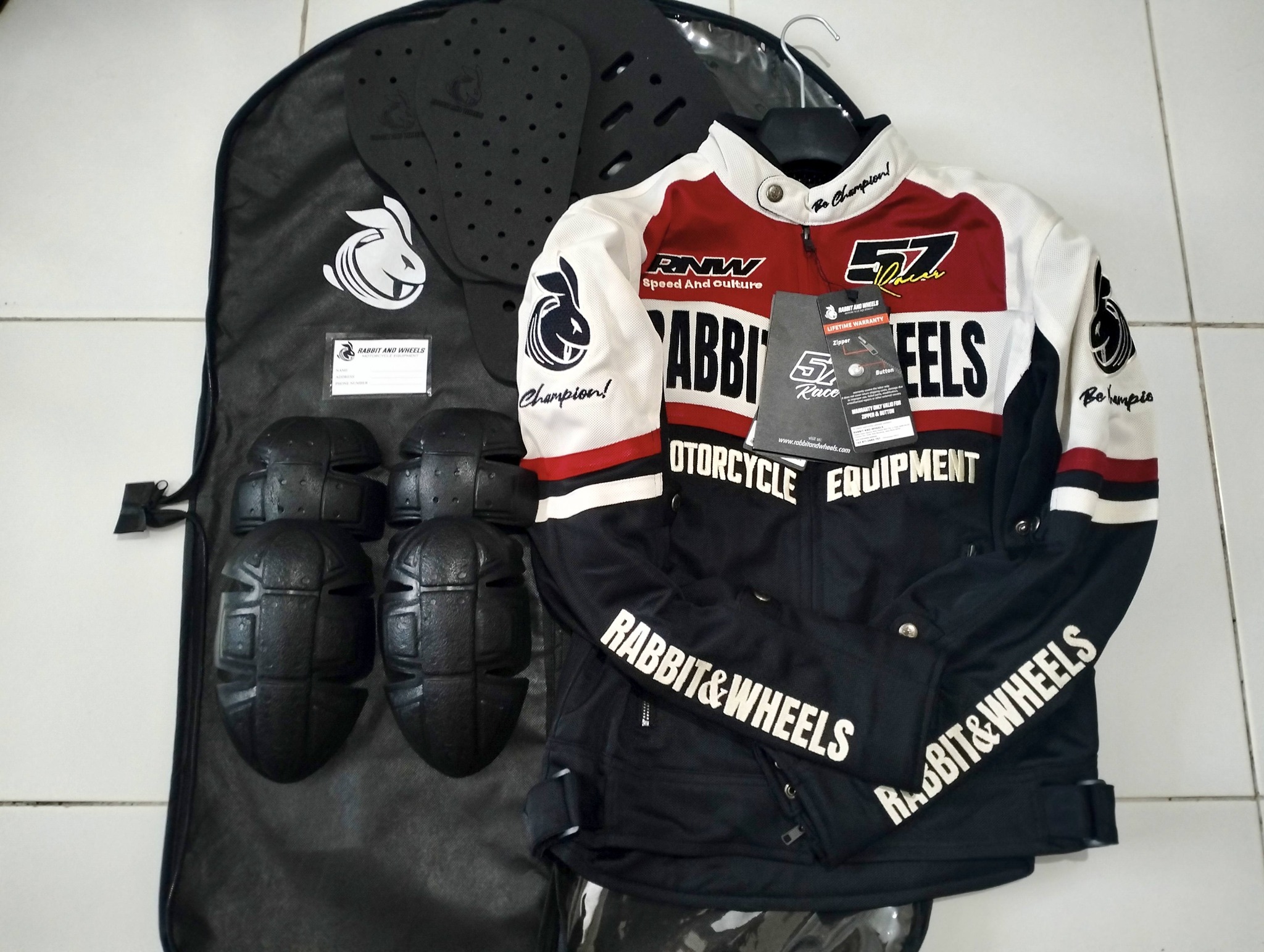 JUAL RNW COMBO DEVISE RED – SIZE M | BARANG BARU KOMPLIT 🔥