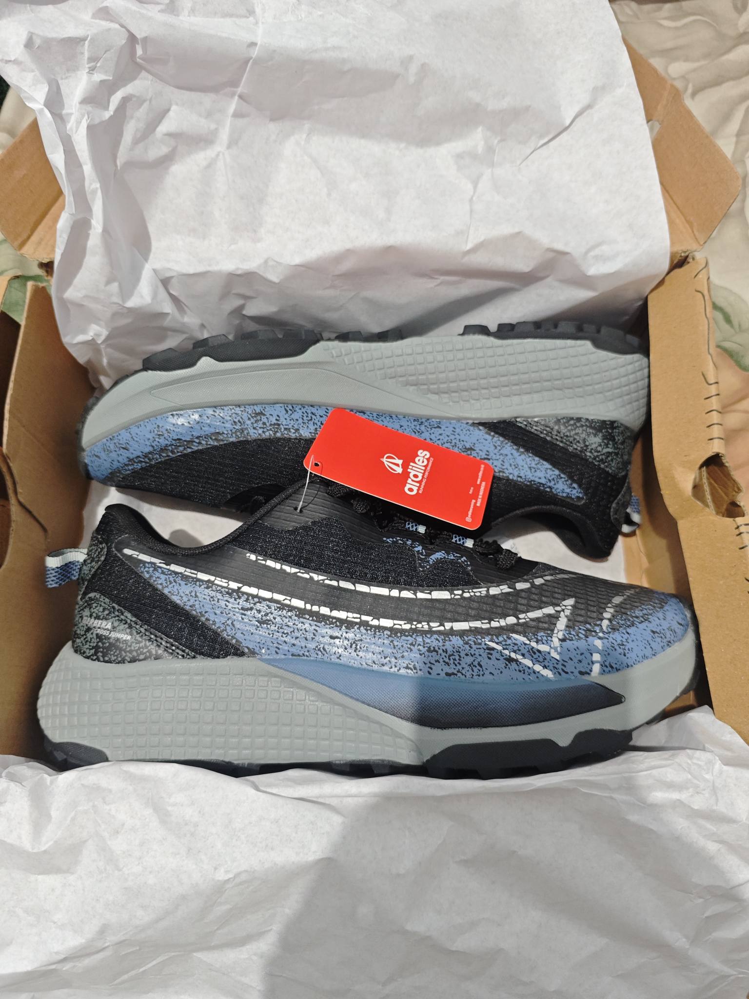 Ardiles Gerbera Cross Jumper Black Blue Terbaru – Sepatu Trail Run Original