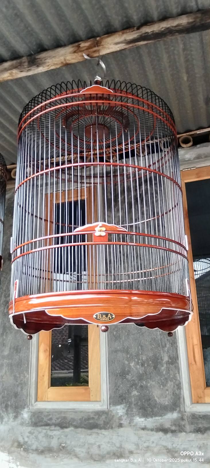 SANGKAR BURUNG JATI PREMIUM – CUSTOM WARNA & MODEL SESUAI SELERA 🕊️