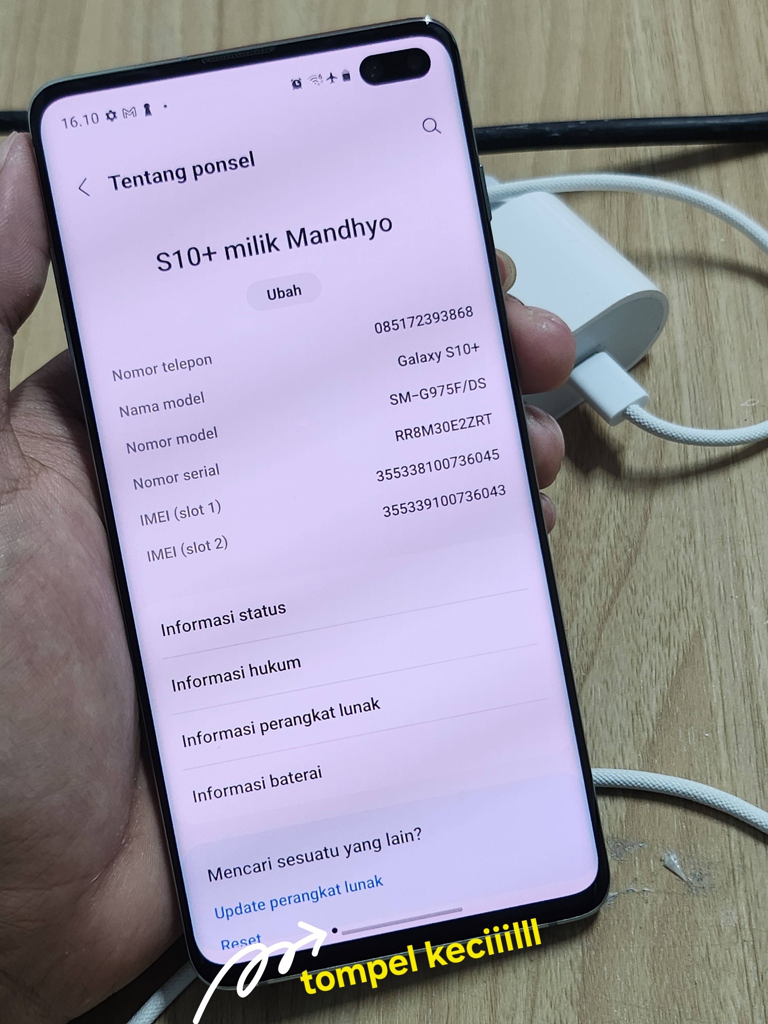 WTS Samsung Galaxy S10 Plus SEIN 8/128GB | Fullset | Kondisi Mulus 90%