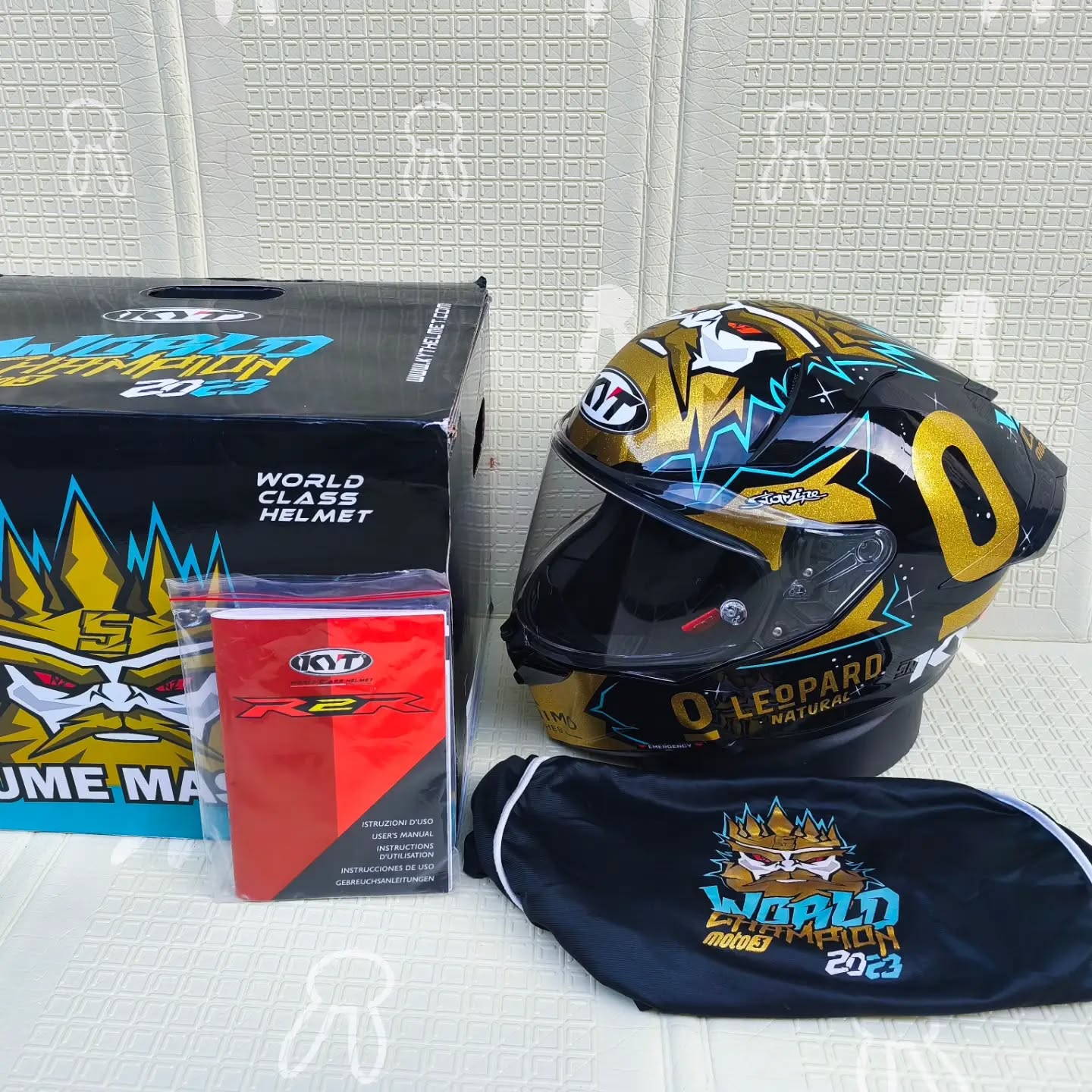 READY STOCK – KYT R2R PRO SPECIAL EDITION JAUME MASIA CHAMPION 🔥