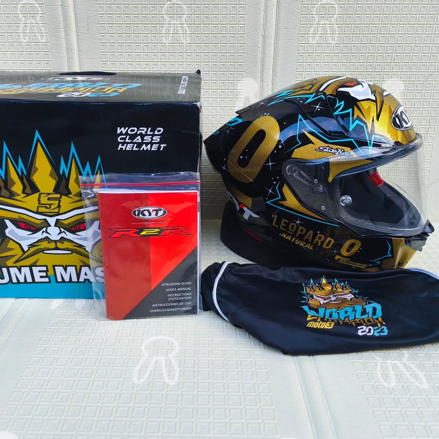 READY STOCK – KYT R2R PRO SPECIAL EDITION JAUME MASIA CHAMPION 🔥