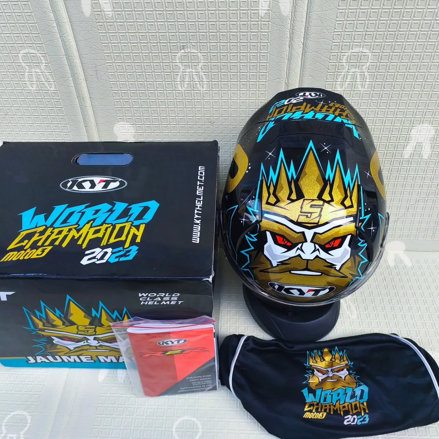 READY STOCK – KYT R2R PRO SPECIAL EDITION JAUME MASIA CHAMPION 🔥