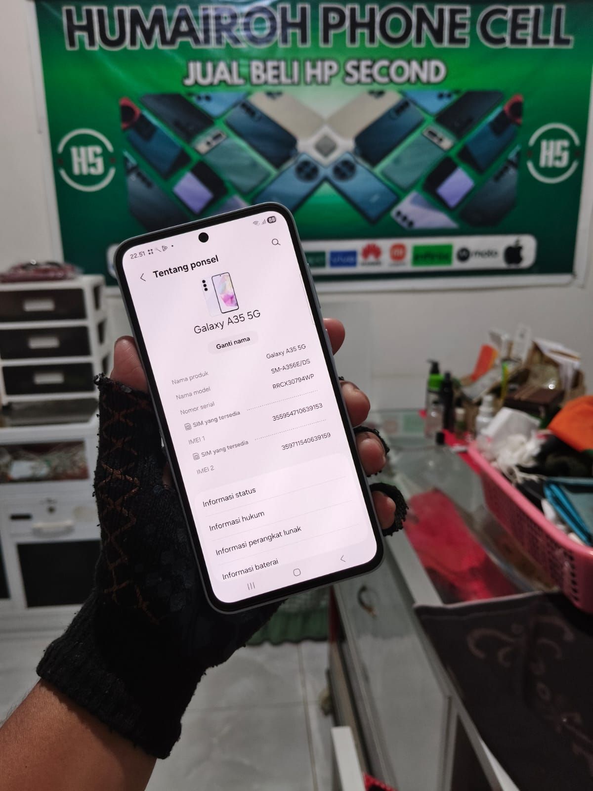 Jual Samsung Galaxy A35 5G Mulus Like New 🔥