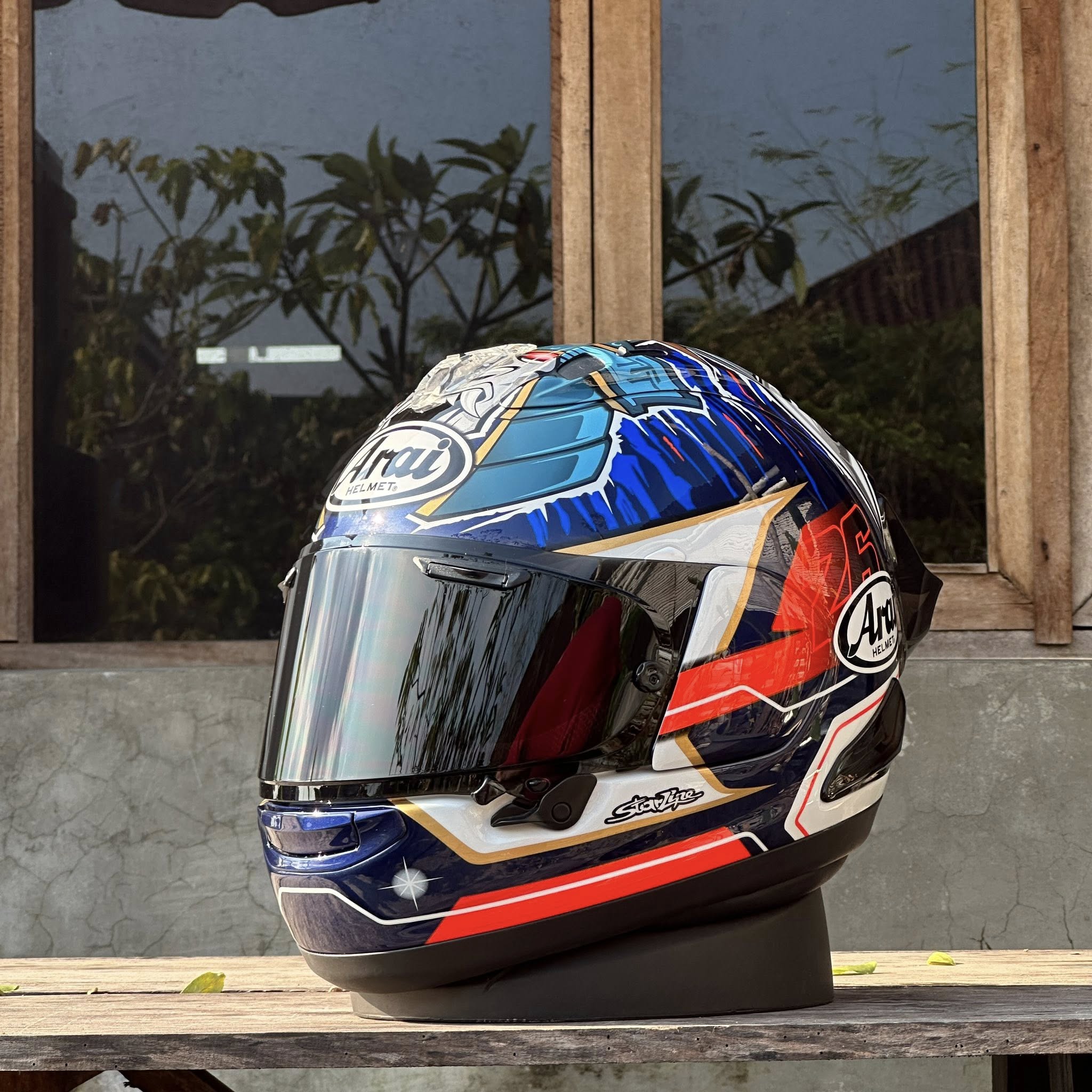 Arai RX-7X Pedrosa Shogun Original JDM – Like New, Paket Ganteng! 🔥