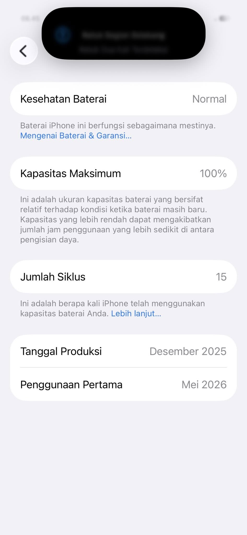 📱 DIJUAL iPhone 15 Basic 128GB Black iBox | Like New | Garansi Panjang