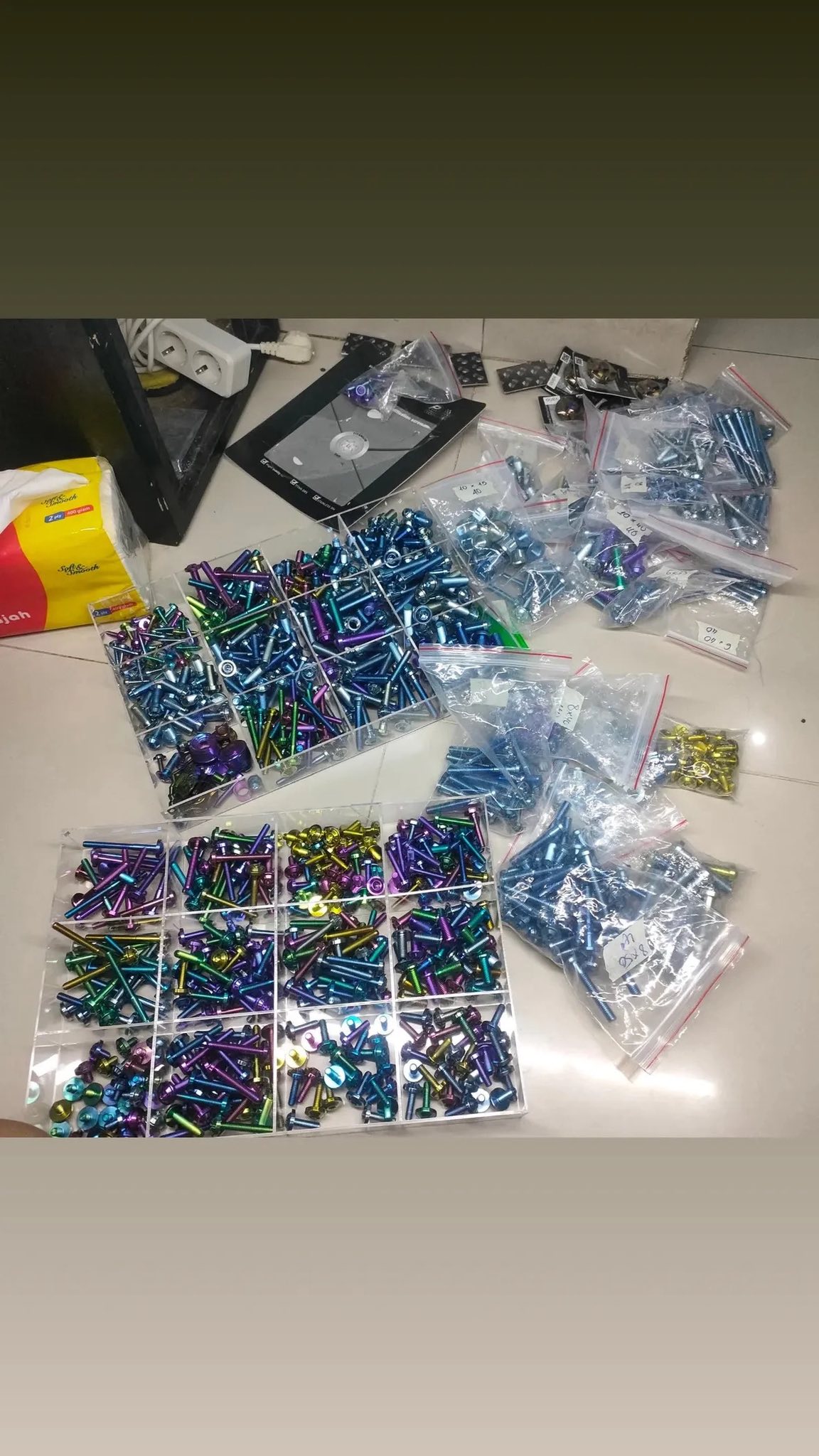 🔩 BAUT TITANIUM ORIGINAL ADA DI SINI – PART ALL MATIC LENGKAP & SIAP COD