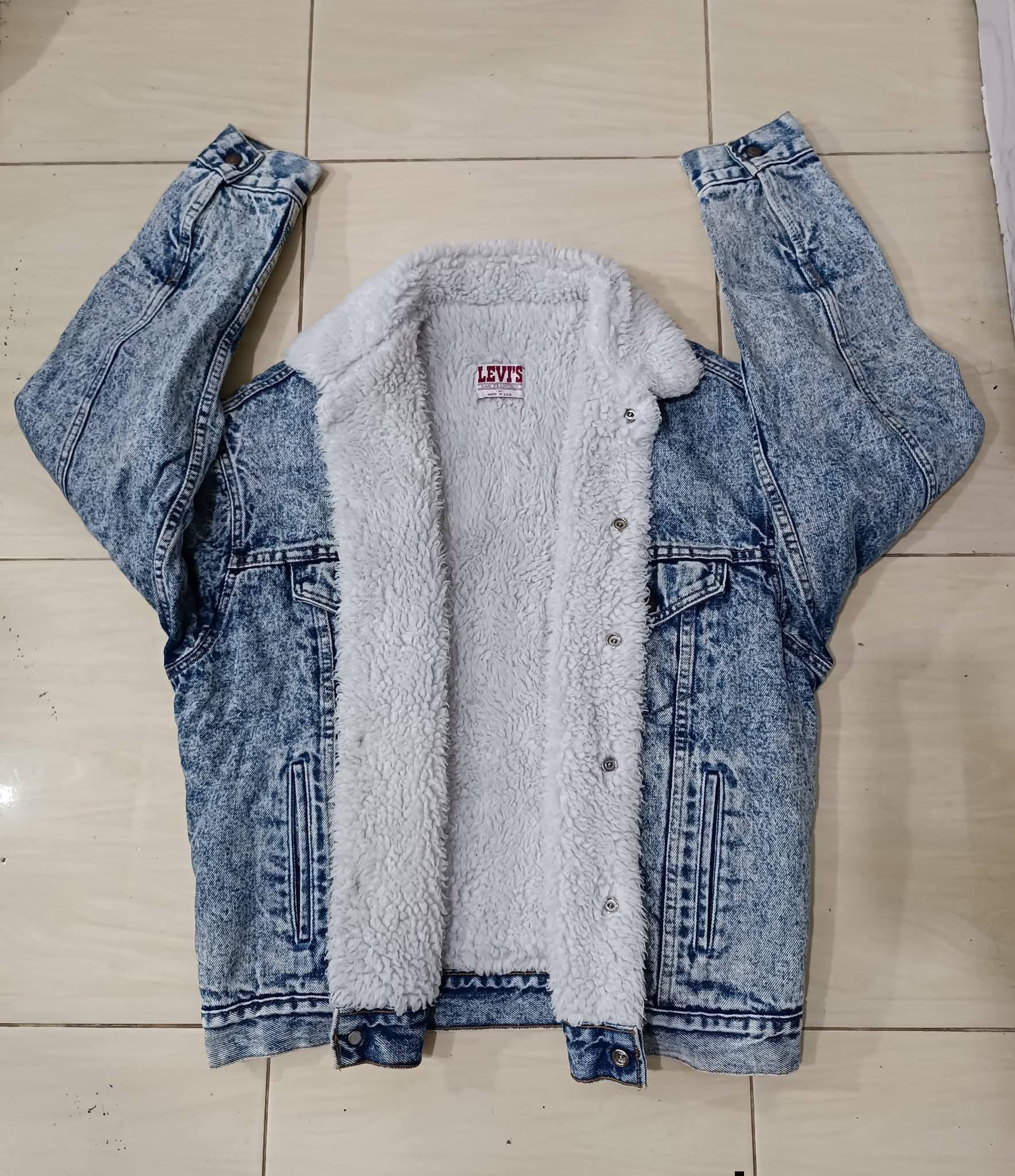 Vintage Levi’s Sherpa Acid Wash Made in USA – Rare Item 🔥