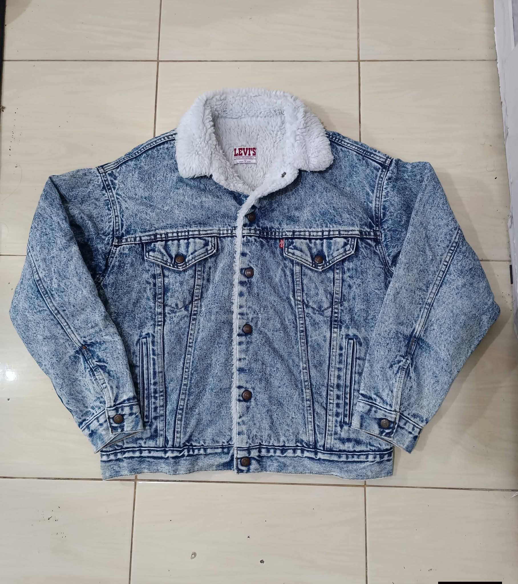 Vintage Levi’s Sherpa Acid Wash Made in USA – Rare Item 🔥