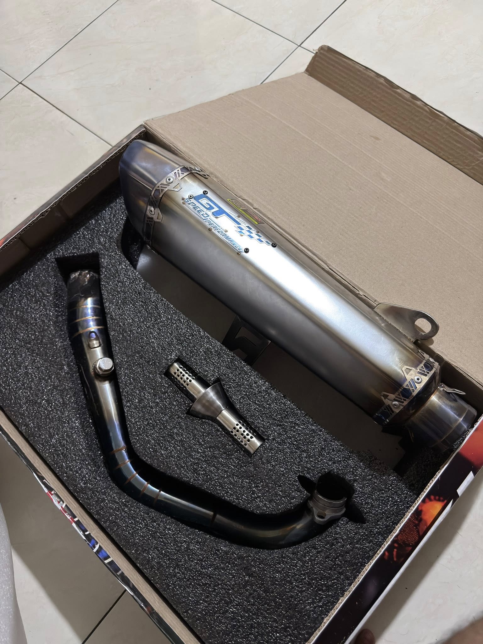 JUAL KNALPOT GT SPEED ORIGINAL – MULUS, PEMAKAIAN 2 MINGGU! 🔥