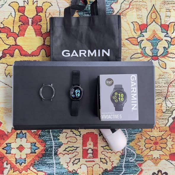 Jual Jam Smartwatch Garmin Vivoactive 5 Mulus Fullset Garansi Aktif 🔥