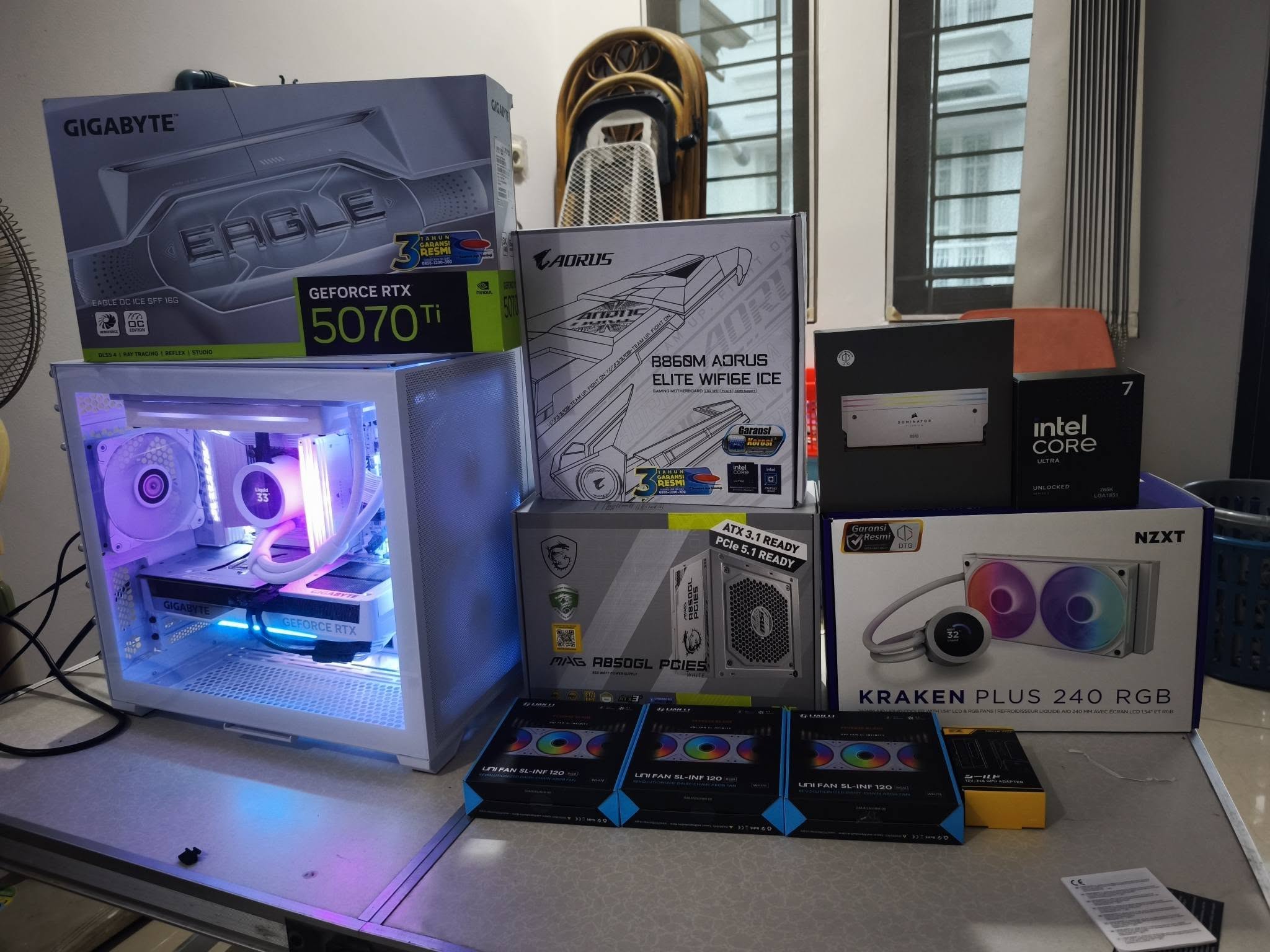 WTS PC GAMING / WORKSTATION WHITE EDITION – SPEK SULTAN, GARANSI ON 🔥