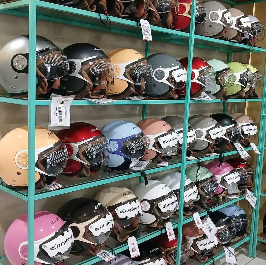 MONGGO! JUAL HELM BAWAAN MOTOR & CARGLOSS ORI / GRADE ORI – SEMUA READY 🔥