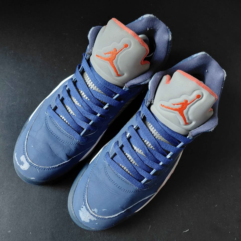 Air Jordan 5 Retro Low Cavs Original Second – Casual Sport Basket, Size 43