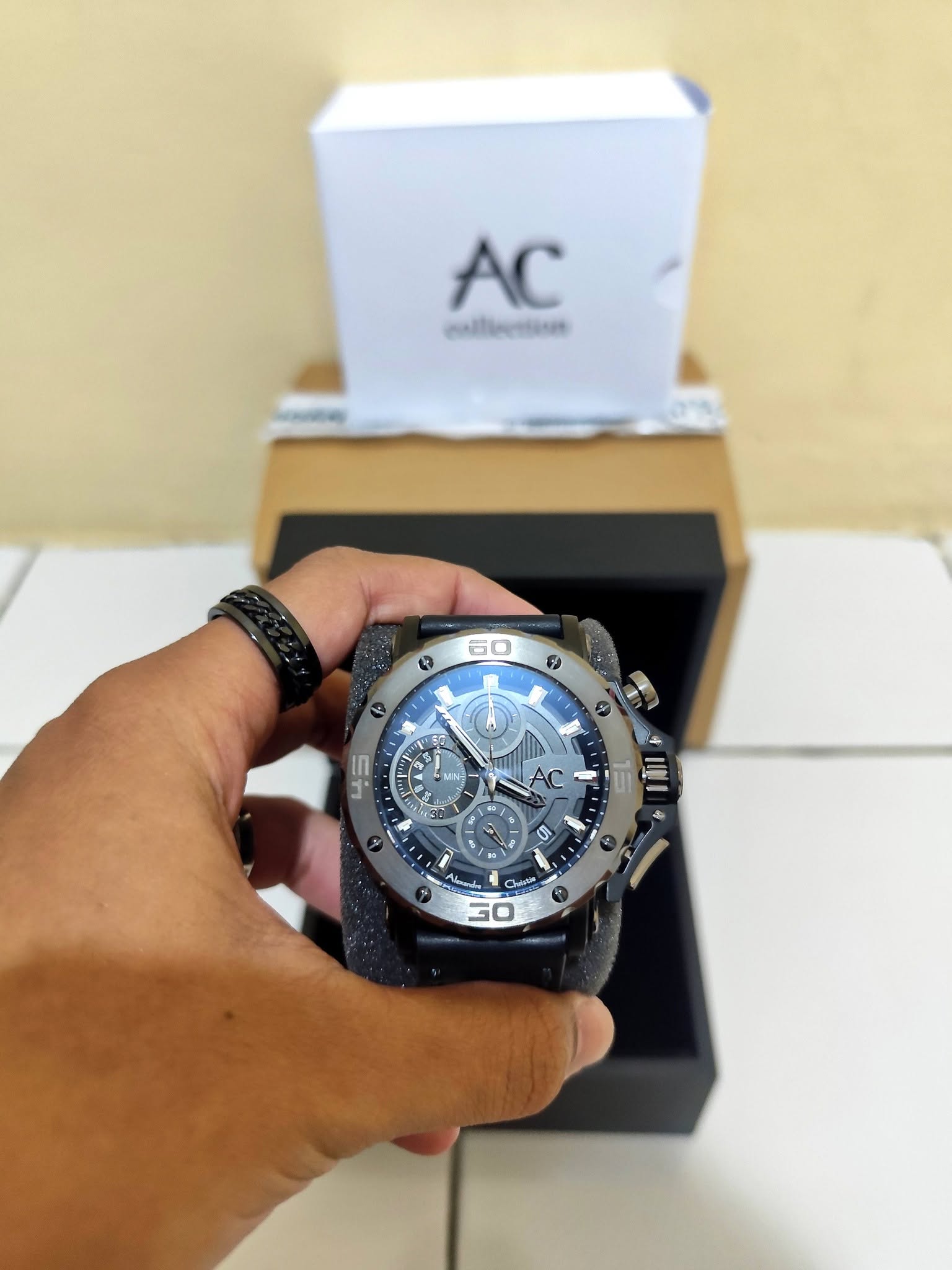 Jual Jam Tangan Pria Analog Alexandre Christie ACF-9205-MCLEPBA