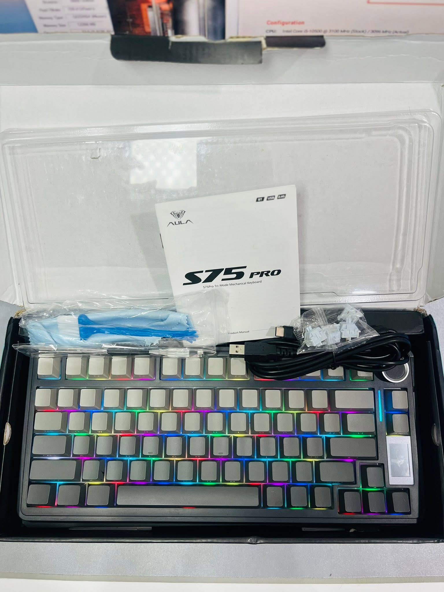 JUAL CEPAT | AULA S75 PRO – 75% Mechanical Keyboard | LIKE NEW