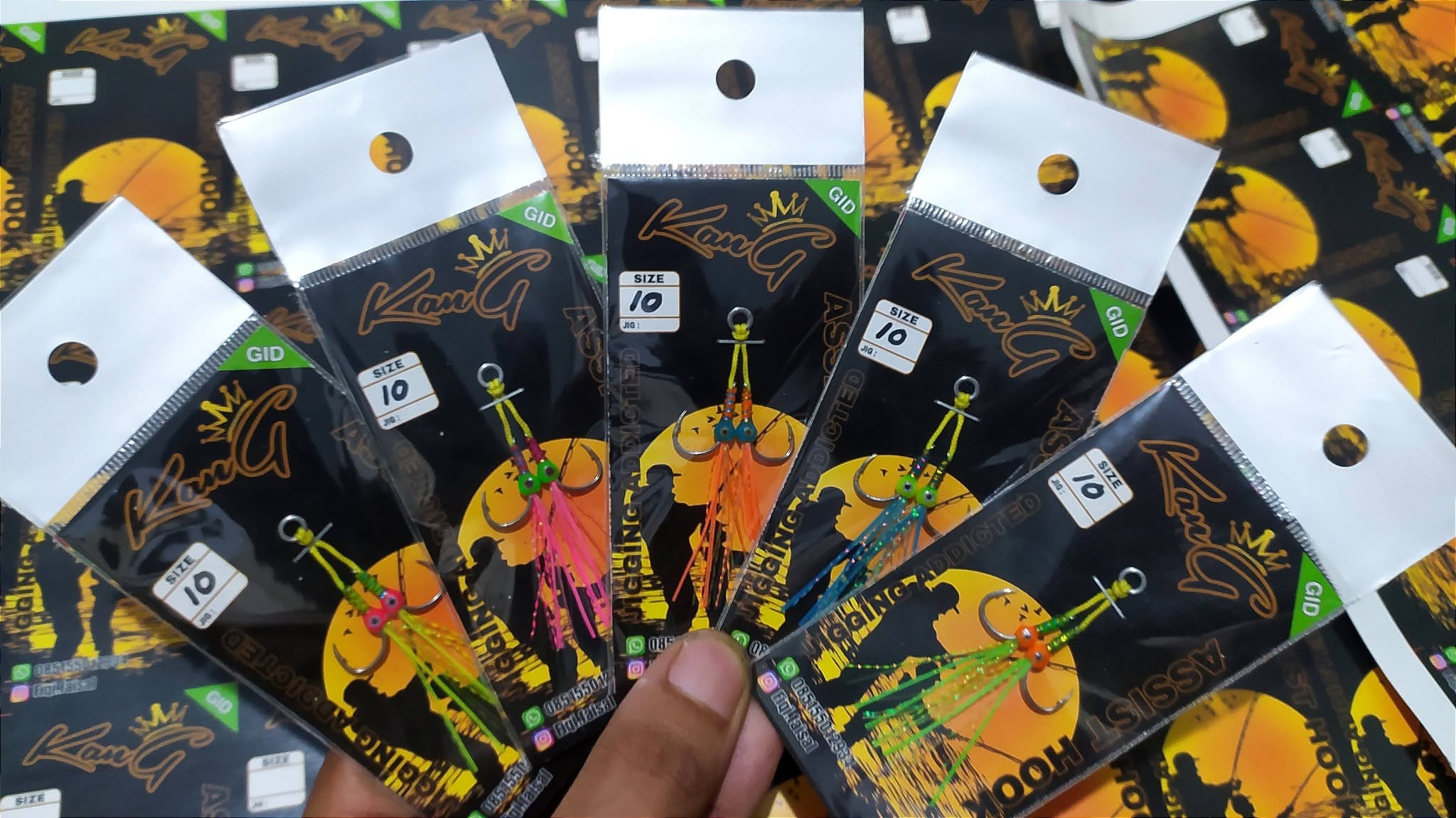 Assist Hook Flat Anti Karat Full Resin Glow in The Dark – Kuat, Terang